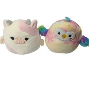 Squishmallows Bundle of 2 Malia the Seacow and Carmella the Toucan